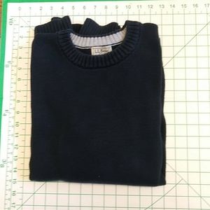 L.L.Bean navy blue cotton sweater